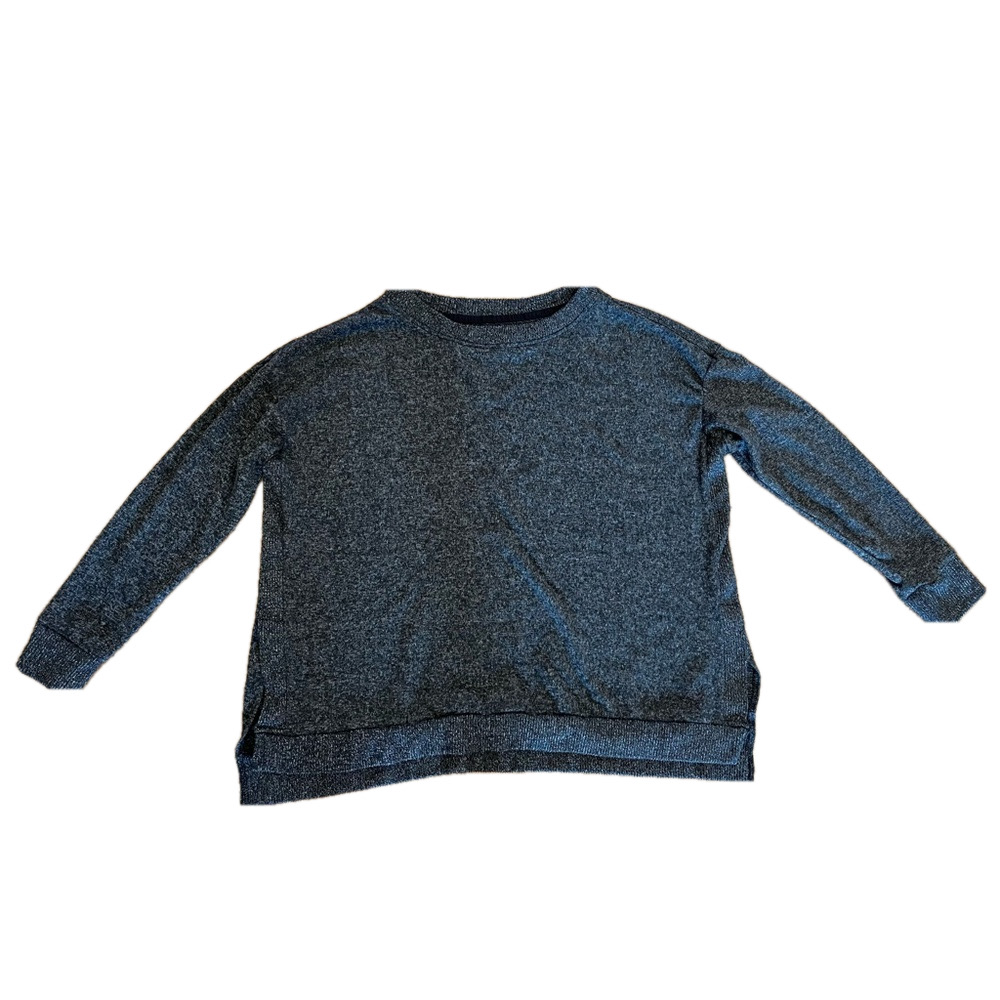 Donna Karan Sleepwear Womens lounge Top Shirt Dark Grey - Size Small Soft comfy